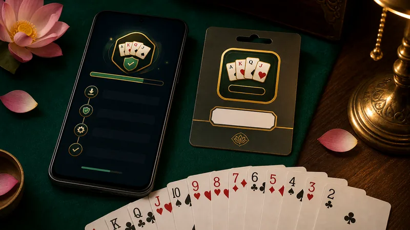 Download route evidence board for Yono Rummy APK beside phone and notes