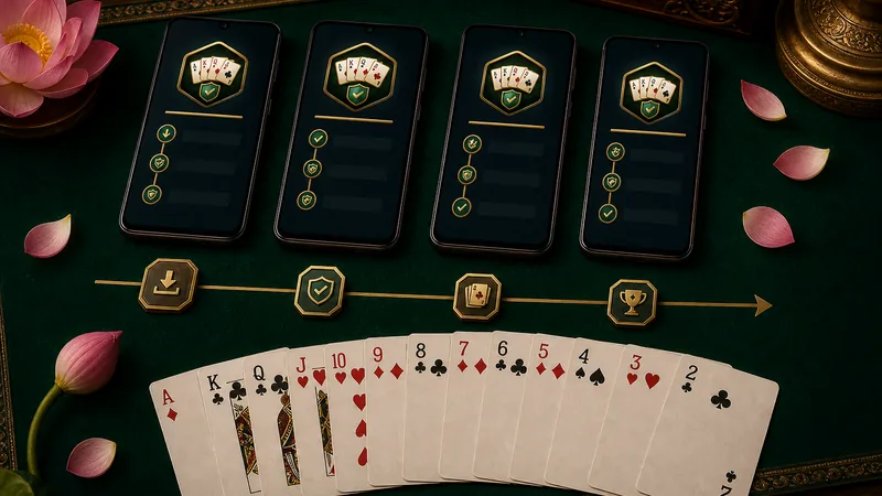 Yono Rummy APK version timeline with release notes and Android device